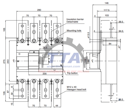 Aptomat Mccb Fuji Bw Hag P Ka T N Thi N An