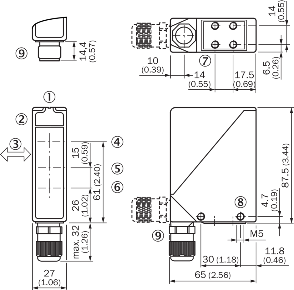 Cảm biến quang đạt tiêu chuẩn IP69K WT24-2B210 Sick