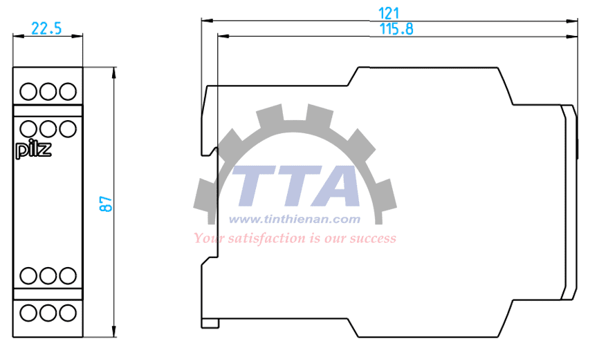 Rơ le an toàn PILZ PZE X4 24VDC 4n/o (774585)_Tín Thiên An