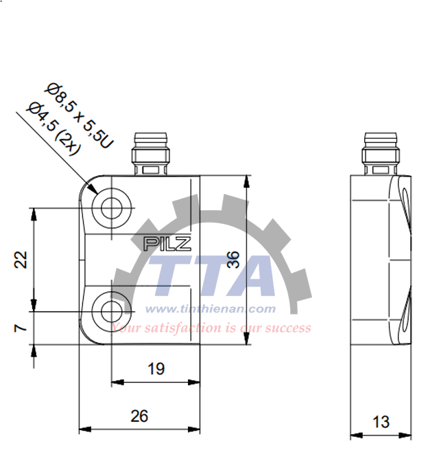 Bản vẽ kích thước PILZ PSEN 1.1b-20 (524127)_Tín Thiên An