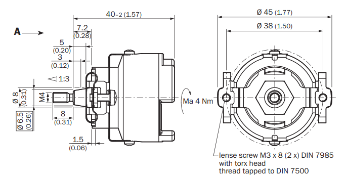 Bản vẽ kích thước SKS36-HFA0-S01