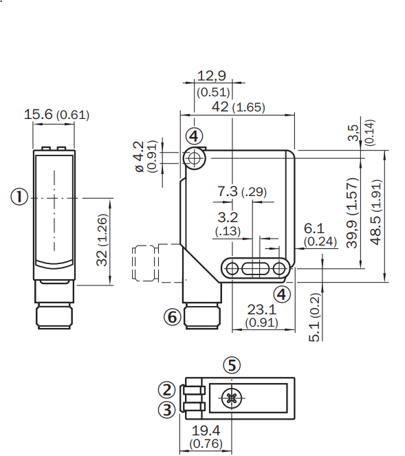 Bản vẽ kích thước Cảm biến quang điện nhỏ SICK WL11G-2B2531_Tín Thiên An