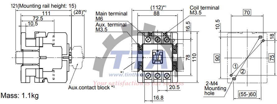 Khởi động từ (Contactor) Fuji SC-N2S AC220V_Tín Thiên An