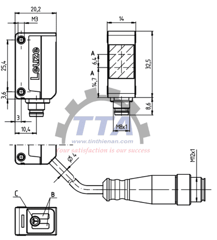 Cảm biến khuếch tán LEUZE ET5I.3/2N_Tín Thiên An