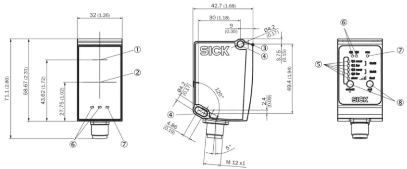 Bản vẽ kích thước SICK DT35-B15551_Tín Thiên An