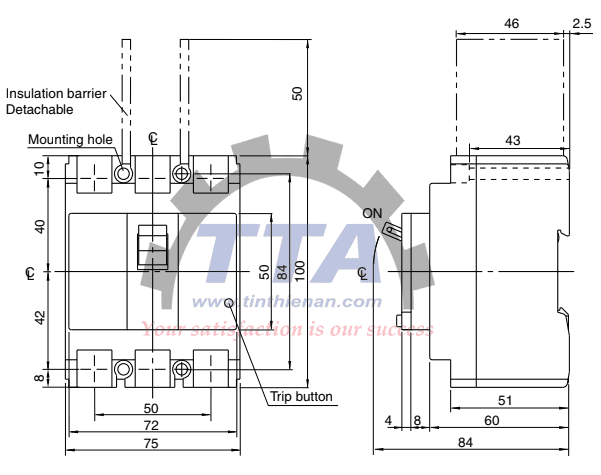 Bản vẽ kích thước Fuji BW32SAG 3P_Tín Thiên An