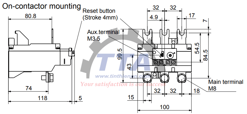 Bản vẽ kích thước Fuji Electric TR-N6_Tín Thiên An