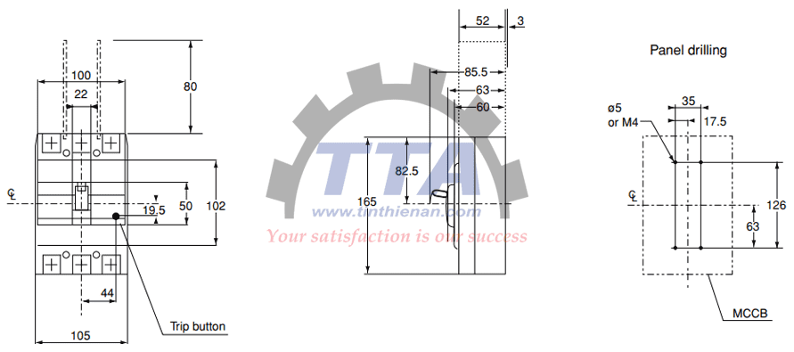 Bản vẽ kích thước Fuji BW253S0_Tín Thiên An