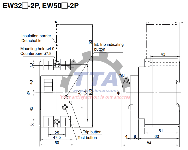 Bản vẽ kích thước Fuji EW32AAG 2P_Tín Thiên An