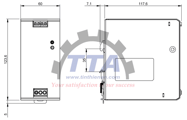 Bản vẽ kích thước BALLUFF BAE0113_Tín Thiên An