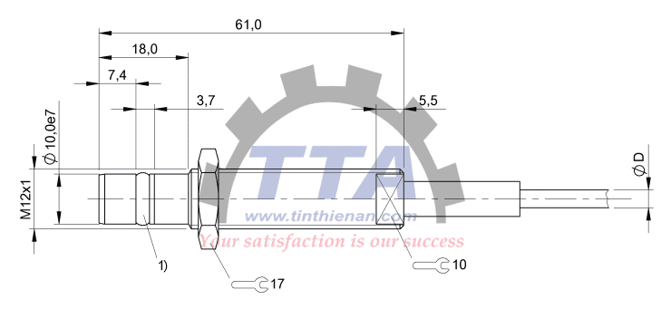 Bản vẽ kích thước BALLUFF BHS001F _Tín Thiên An