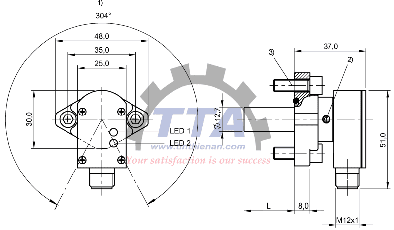 Bản vẽ kích thước BALLUFF BHS003J_Tín Thiên An