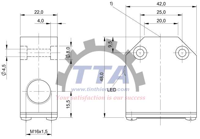 Bản vẽ kích thước BALLUFF BES01FC_Tín Thiên An