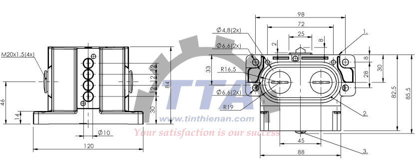 Bản vẽ kích thước BALLUFF BNS01JR_Tín Thiên An