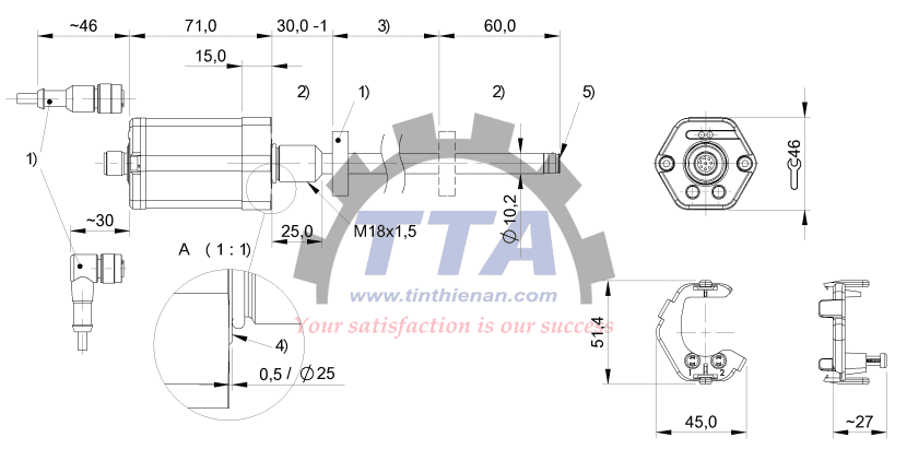 Bản vẽ kích thước BALLUFF BTL0YYA_Tín Thiên An