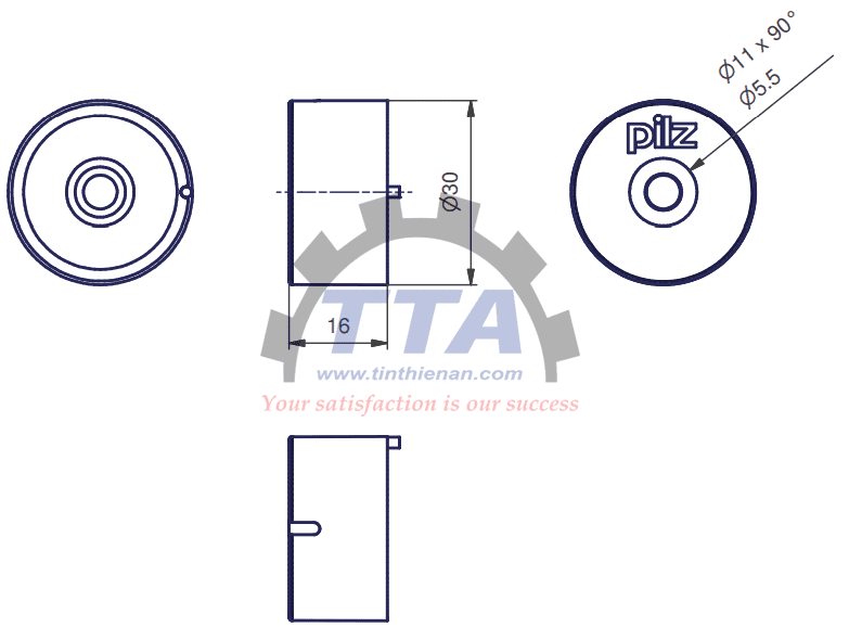 Bản vẽ kích thước PILZ PSEN 2.2-20 (513120)_Tín Thiên An