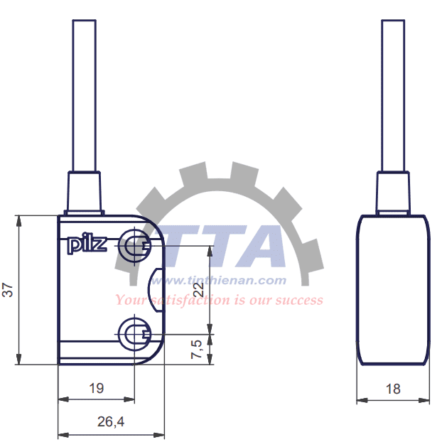 Bản vẽ kích thước PILZ PSEN ma1.4n-50 (506312)_Tín Thiên An