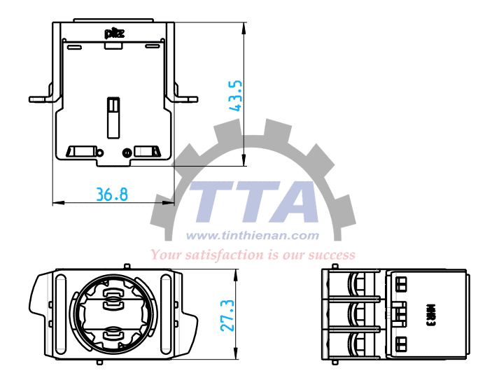 Bản vẽ kích thước PILZ 1NC PIT esc2 (400320)_Tín Thiên An