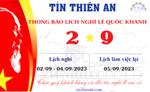 THÔNG BÁO NGHỈ LỄ QUỐC KHÁNH 2/9_Tín Thiên An