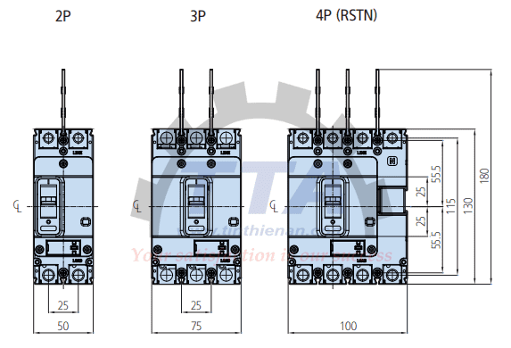 Bản vẽ kích thước HYUNDAI HGM50H-F 3P_Tín Thiên An