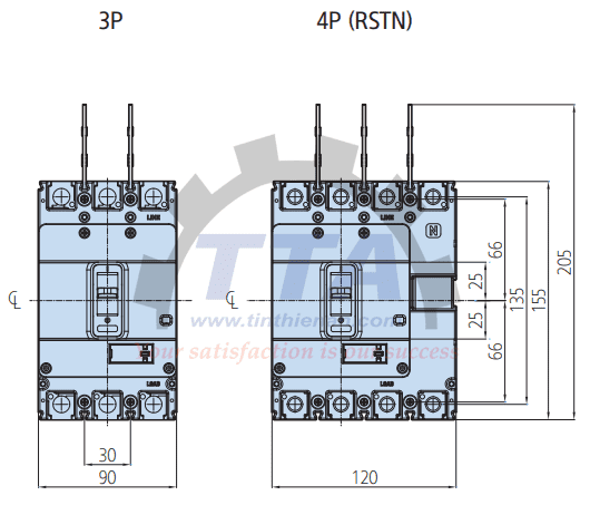 Bản vẽ kích thước HYUNDAI HGM125L-F 3P_Tín Thiên An