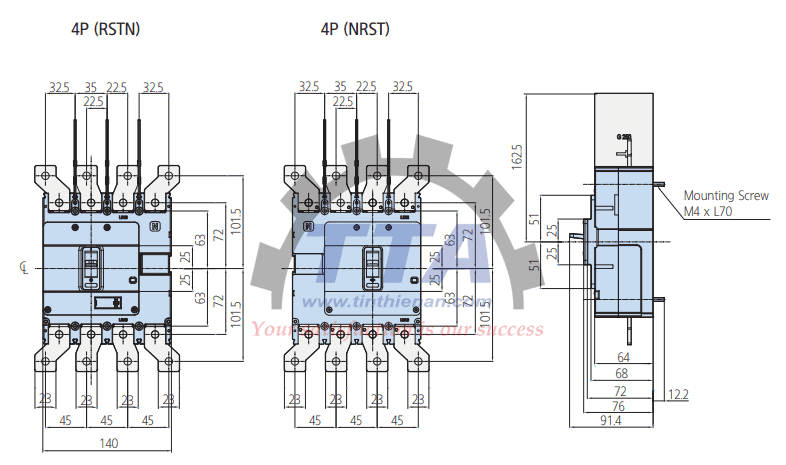 Bản vẽ kích thước HYUNDAI HGM250H 4P_Tín Thiên An