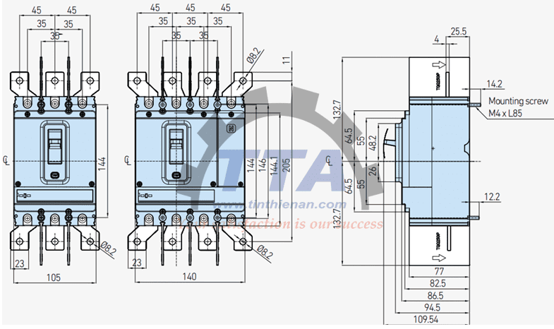 Bản vẽ kích thước HYUNDAI HGP250S-G3PENS 3P_Tín Thiên An