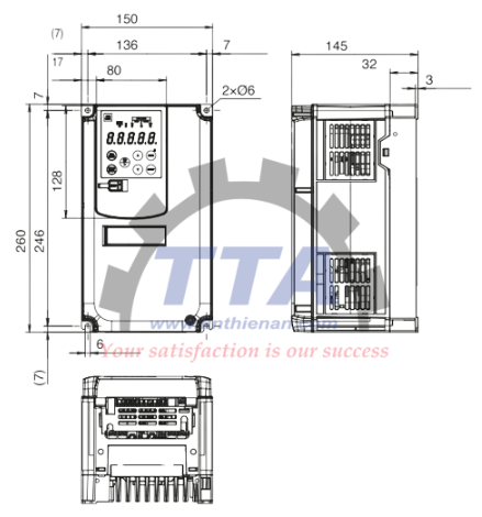 Bản vẽ kích thước Fuji FRN0004G2S-4G_Tín Thiên An