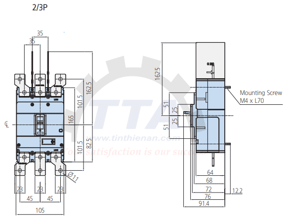 Bản vẽ kích thước HYUNDAI HGM250L-F 3P_Tín Thiên An