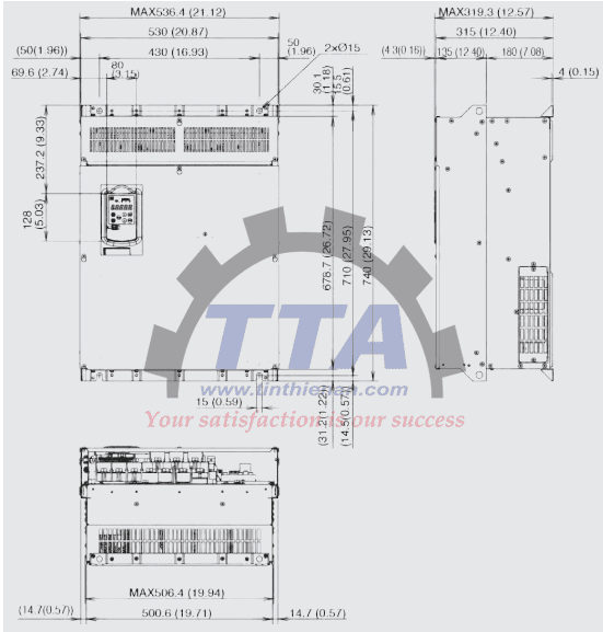 Bản vẽ kích thước Fuji FRN00216G2S-4G_Tín Thiên An