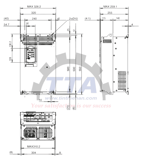 Bản vẽ kích thước Fuji FRN0091G2S-4G_Tín Thiên An