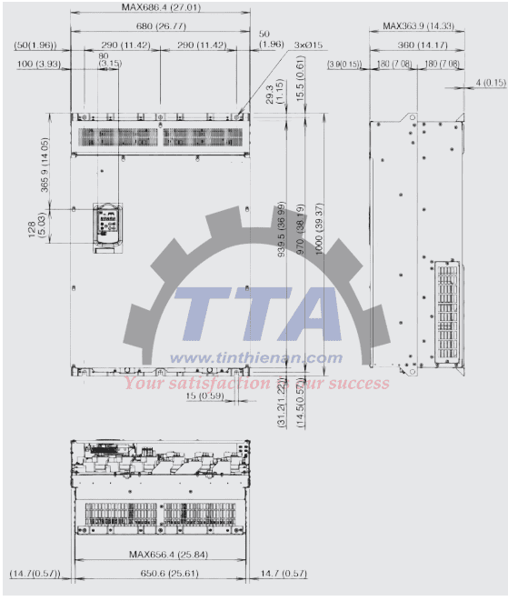 Bản vẽ kích thước Fuji FRN0432G2S-4G_Tín Thiên An