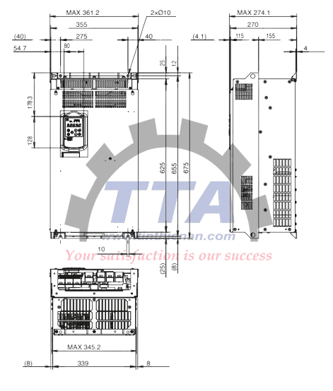 Bản vẽ kích thước Fuji FRN00150G2S-4G_Tín Thiên An