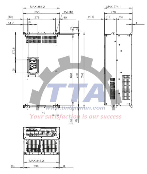 Bản vẽ kích thước Fuji FRN00180G2S-4G_Tín Thiên An