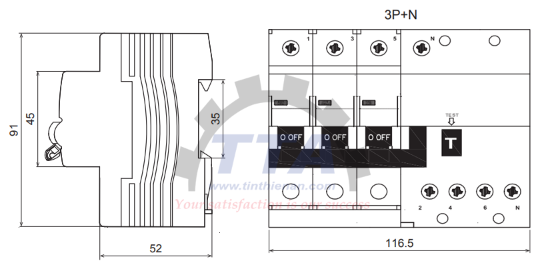 Bản vẽ kích thước Fuji BCL63E0CL-3N_Tín Thiên An