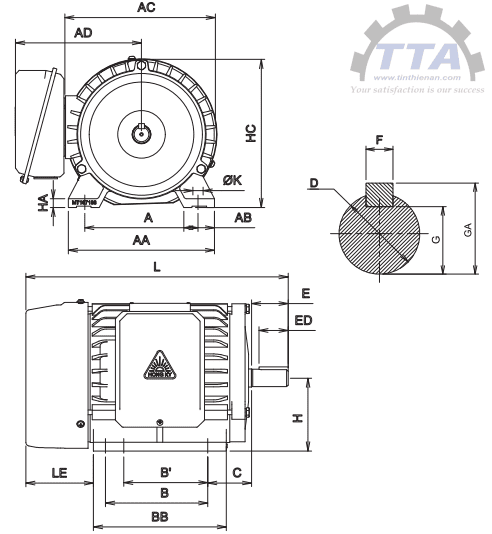 Bản vẽ chi tiết động cơ PLC-H0.3714C2_Tín Thiên An