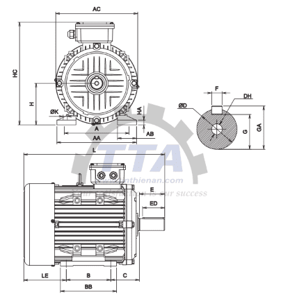 Bản vẽ chi tiết động cơ PLA-H7.534_Tín Thiên An