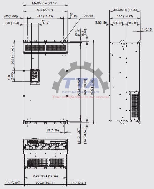 Bản vẽ kích thước Fuji FRN0431G2S-4G_Tín Thiên An