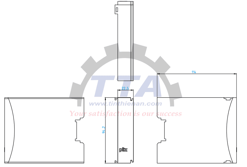 Bản vẽ kích thước PILZ PNOZ mc8p (773730)_Tín Thiên An