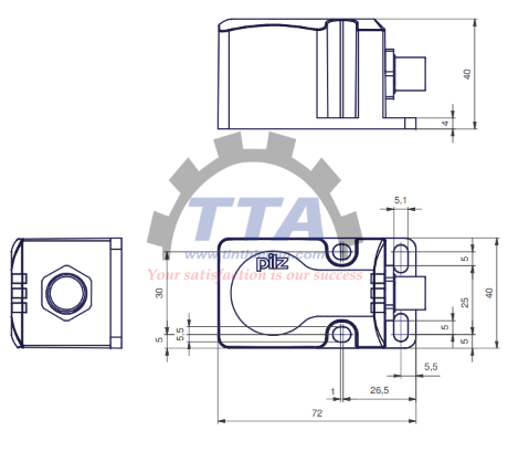 Bản vẽ kích thước PILZ PSEN cs2.1n (540153)_Tinthienan